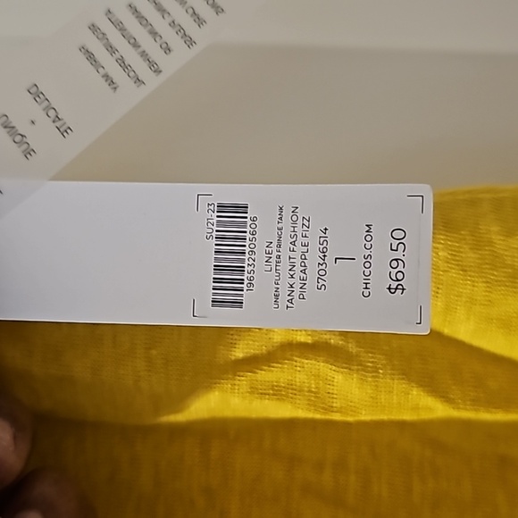 Chico's Yellow Top - Picture 3 of 3
